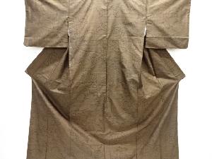 大特価品　唐草模様織り出し本場泥大島紬100亀甲着物